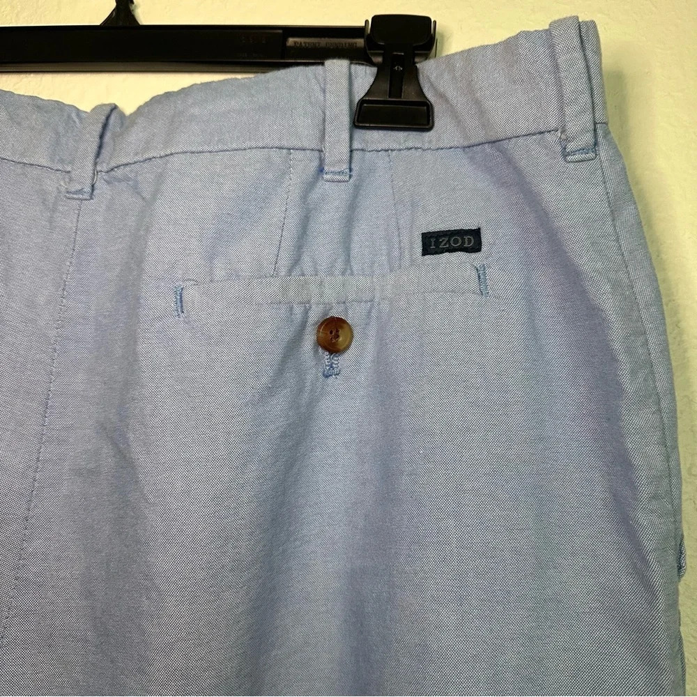 Izod Blue Cotton Shorts - Picture 4 of 6